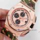 Perfect Replica Audemars Piguet Royal Oak Offshore Rose Gold Case Camouflage Rubber Strap 44mm Watch  (9)_th.jpg